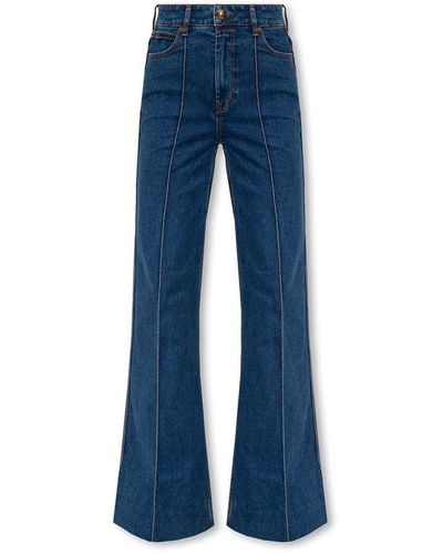 Zimmermann Wide Leg Jeans, - Blue