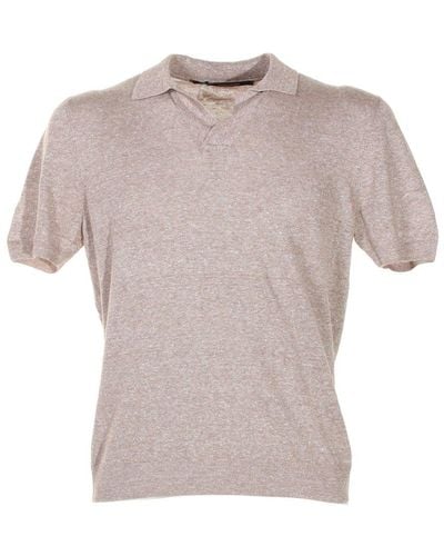 Tagliatore Keith Short-sleeved Polo Shirt - Gray
