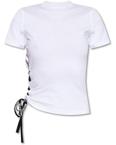 Versace Jeans Couture T-shirt With Tie Detail - White