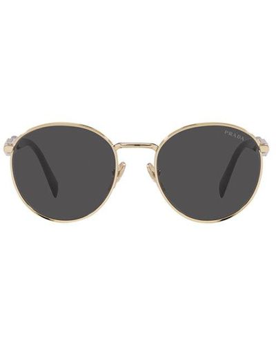 Prada Pr 56zs Pale Gold Sunglasses - Gray