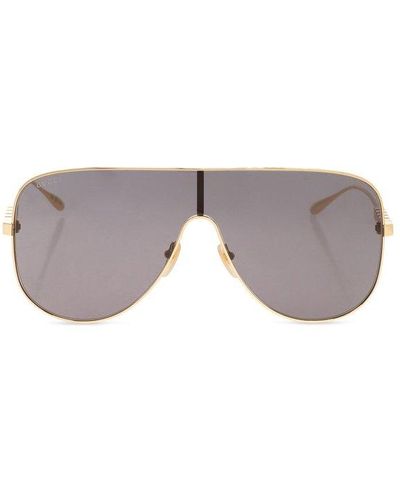 Gucci Sunglasses With Logo, - Metallic