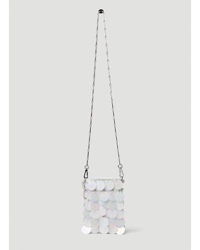Rabanne Sparkle Mini Shoulder Bag - White