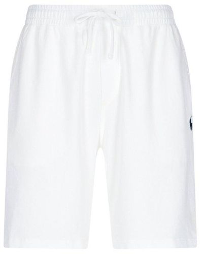 Polo Ralph Lauren Pony Embroidered Drawstring Shorts - White