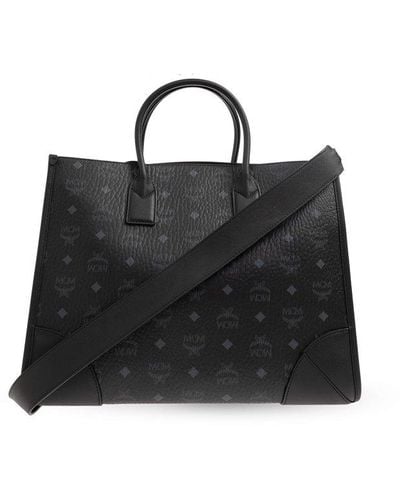 MCM 'münchen' Shopper Bag, - Black