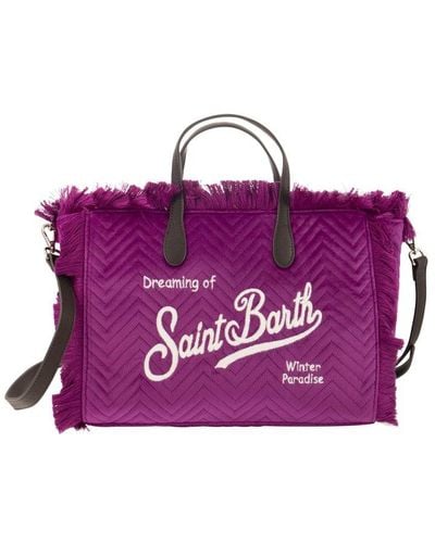 Mc2 Saint Barth Quilted Handbag - Purple