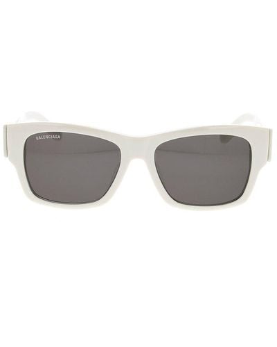 Balenciaga Rectangle Frame Sunglasses - Gray