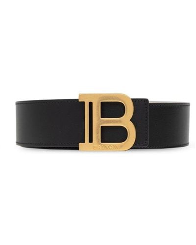 Balmain B-logo Buckle Belt - Black