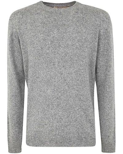 Roberto Collina Long-sleeved Crewneck Sweater - Gray