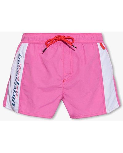 DIESEL 'bmbx-caybay' Swim Shorts - Pink