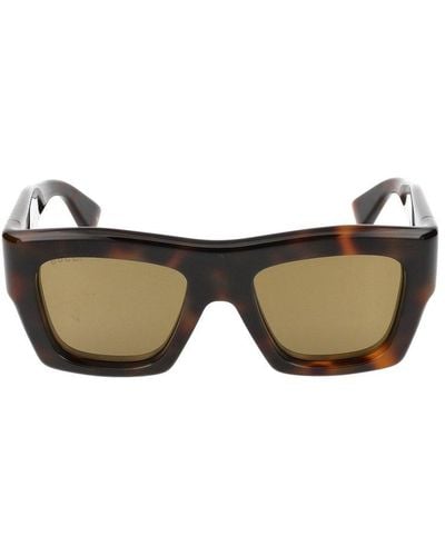 Gucci Square Frame Sunglasses - Multicolour