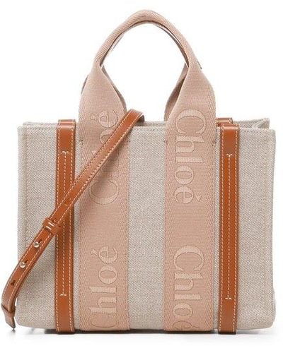 Chloé Woody Small Tote Bag - Pink