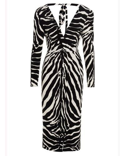 Dolce & Gabbana 'zebra' Dress - Black