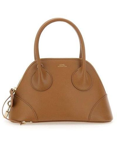 A.P.C. "emma Small" Leather Bag - Brown