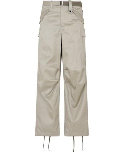 Sacai Cargo Trousers - Natural