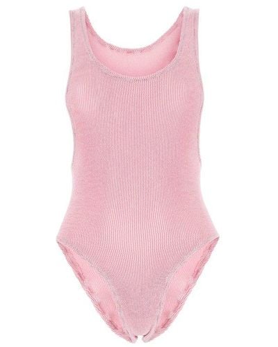 Reina Olga Ruby Stretch Design Sleeveless Swimsuit - Pink
