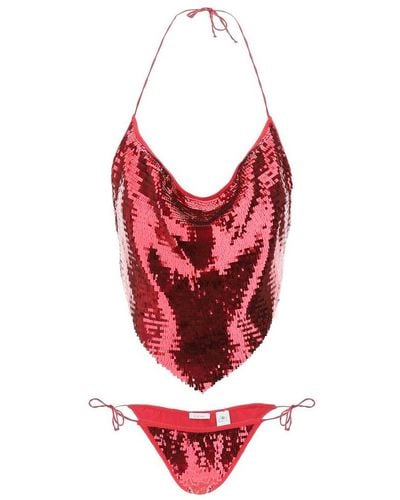 Oséree Oséree Bandana Bikini Set - Red