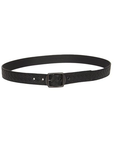 Bottega Veneta Woven Belt - Black
