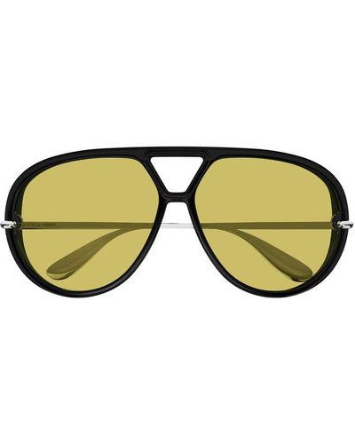 Bottega Veneta Aviator Frame Sunglasses - Multicolour