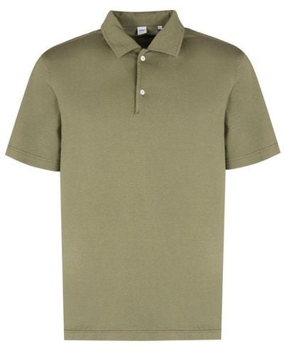 Aspesi Buttoned Short-sleeved Polo Shirt - Green