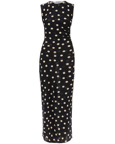 Stella McCartney Polka-dot Sleeveless Maxi Dress - Black