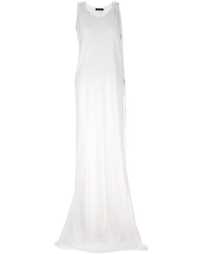 Ann Demeulemeester X-long Dresses - White