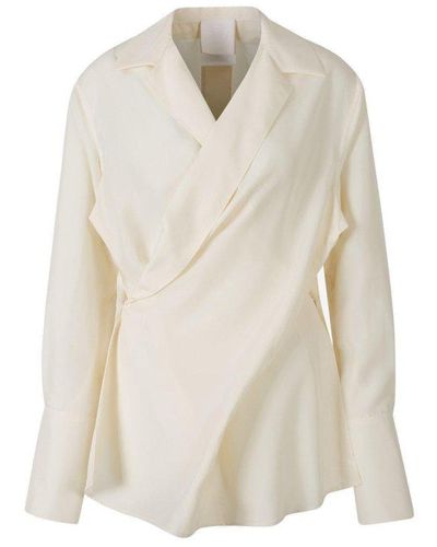 Givenchy V-neck Wrap Shirt - White