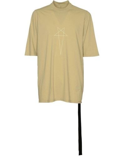 Rick Owens Jumbo Crewneck T-shirt - Yellow