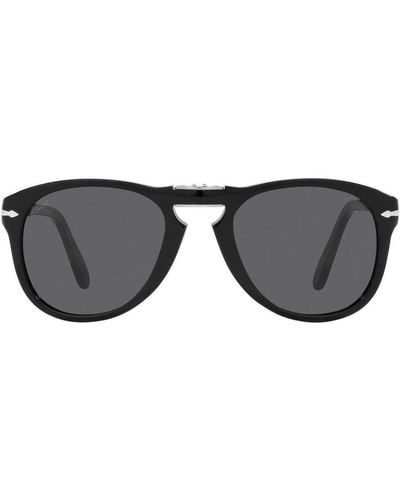 Persol Steve Mcqueen Pilot Frame Sunglasses - Black