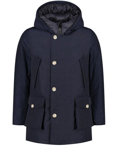 Woolrich Arctic Hooded Down Coat - Blue