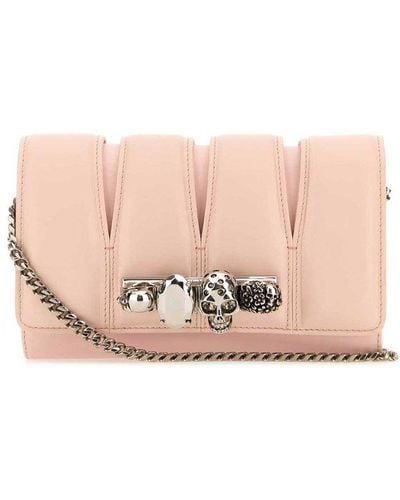 Alexander McQueen The Slush Chained Clutch Bag - Pink