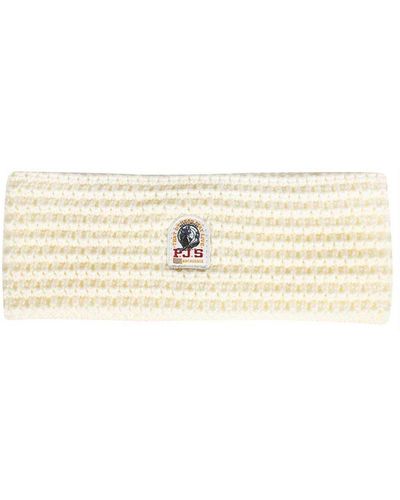 Parajumpers Knitted Headband With Logo - Natural