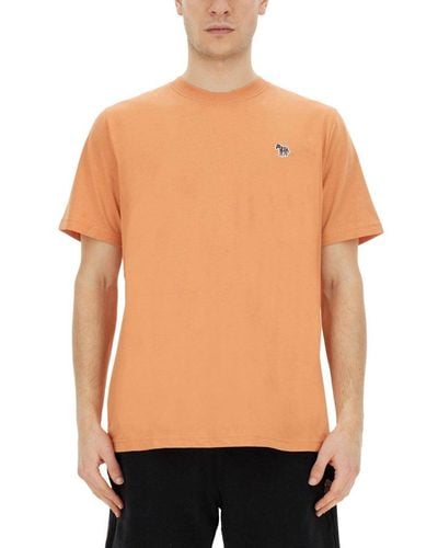 PS by Paul Smith Zebra Patch Crewneck T-shirt - Orange