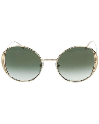 BVLGARI Oval Frame Sunglasses - Green