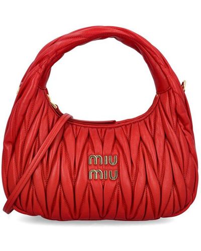 Miu Miu Matte Red Matelassé Velvet Small Club Shoulder Bag Miu Miu | The  Luxury Closet