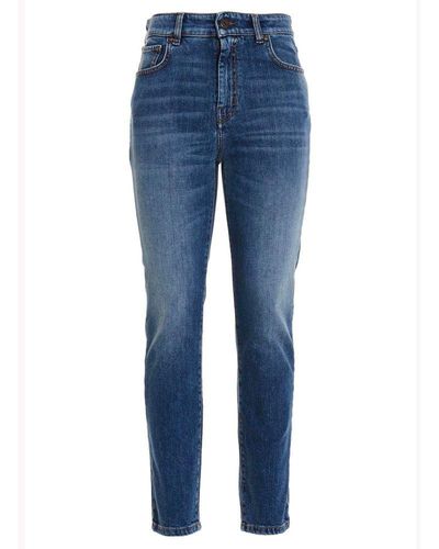 Weekend by Maxmara Straight-fit Cropped Jeans - Blue