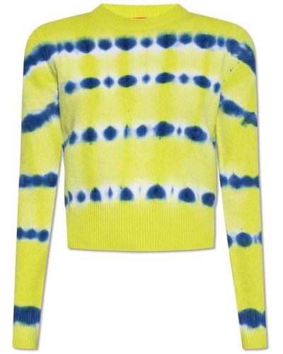 DIESEL ‘M-Valaxa’ Wool Sweater - Yellow