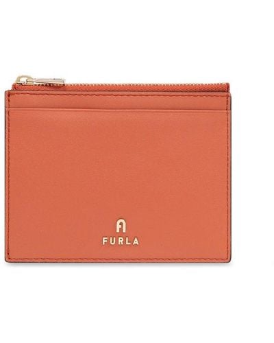 Furla 'camelia Large' Card Holder, - Orange