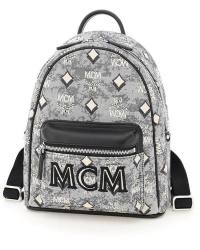 MCM Stark Backpack In Monogram Jacquard - Multicolor