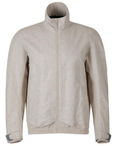 Sease Zip-up Long-sleeved Jacket - Grey