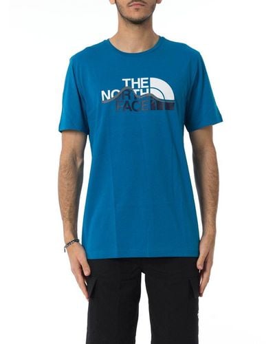 The North Face Logo Printed Crewneck T-shirt - Blue