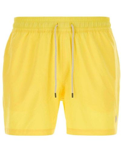 Polo Ralph Lauren Traveller Drawstring Swim Shorts - Yellow