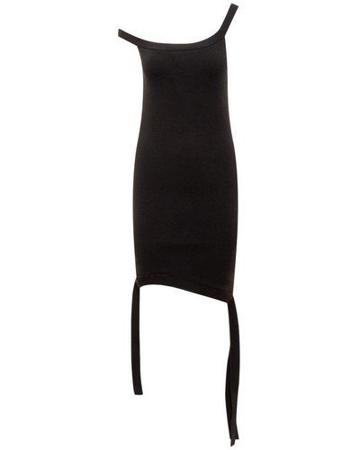 JW Anderson Deconstructed Asymmetrical Dress - Black