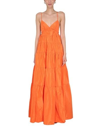 STAUD Ripley Dress - Orange