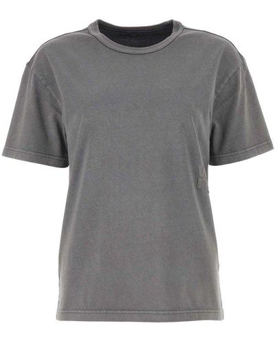 Alexander Wang Crewneck Short-sleeved T-shirt - Grey