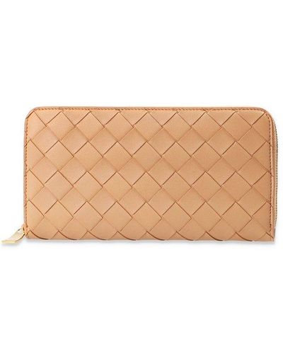 Bottega Veneta Leather Wallet - Natural