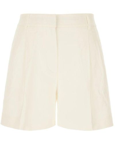 MICHAEL Michael Kors High Waist Pleated Shorts - White