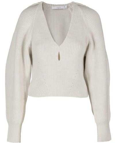 IRO Adsila V-neck Sweater - White