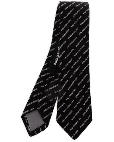 DSquared² Silk Tie - Black