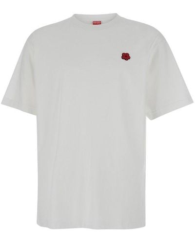 KENZO Boke Embroidered Crewneck T-shirt - White