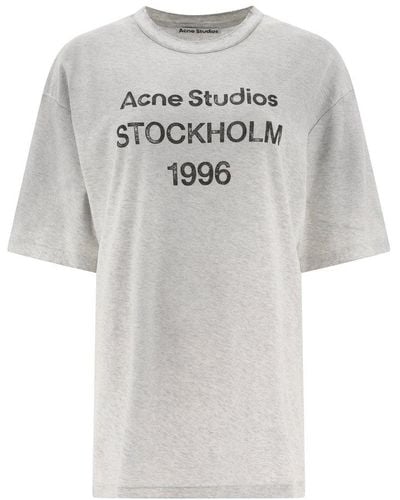 Acne Studios Logo T-shirt Tshirt - White